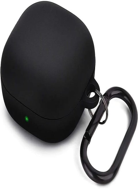 Next Store Silicone Case Compatible with Samsung buds Live Earbuds, with Keychain Strap, Integrated Protection, Attractive Design, Perfect for Daily Use(Black)