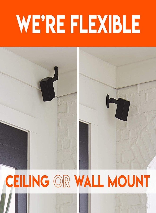 ECHOGEAR Speaker Wall & Ceiling Mount Pair - Universal Design Works with Vizio, Sony, & More - Tilt & Swivel Without Tools for Surround Sound - Easy to Install Indoors & Outdoors - Image 4
