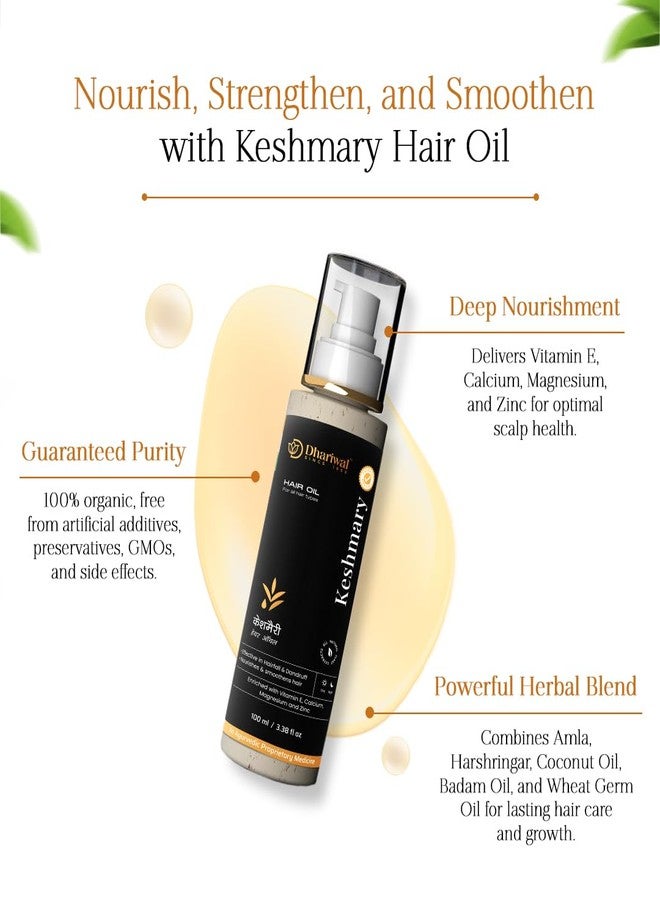 Dhariwal Ayurveda Keshmary Ayurvedic Hair Oil for Hair Growth | Natural Hair Oil | Organic Ayurvedic Hair Oil (Pack Of 2) - Image 3