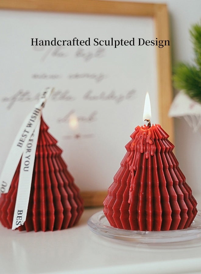 Dreamcatcher Sweet Berry Scented Origami Tree Candle Gift Set, Handmade Natural Soy Wax Candle with Black Ceramic Holder, 12-Hour Long Burn Time, Luxury Aromatherapy Candle for Home Decor & Gifting - Image 5