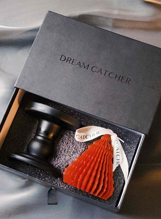 Dreamcatcher Sweet Berry Scented Origami Tree Candle Gift Set, Handmade Natural Soy Wax Candle with Black Ceramic Holder, 12-Hour Long Burn Time, Luxury Aromatherapy Candle for Home Decor & Gifting - Image 1