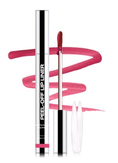 Erinde Peel Off Lip Liner Stain Long Lasting Tattoo Lip Liner with Tweezer Matte Finish Peel Off Lip Stain Waterproof Transfer Proof Lip Stain Peel Off NonStick Cup Nude Lip Stain Lipliner 00