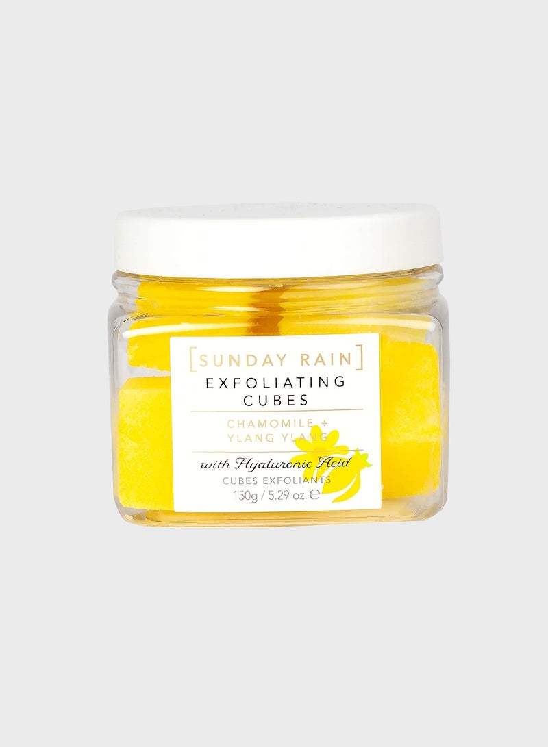 Sunday Rain Chamomile & Ylang Ylang Exfoliating Cubes - Image 1