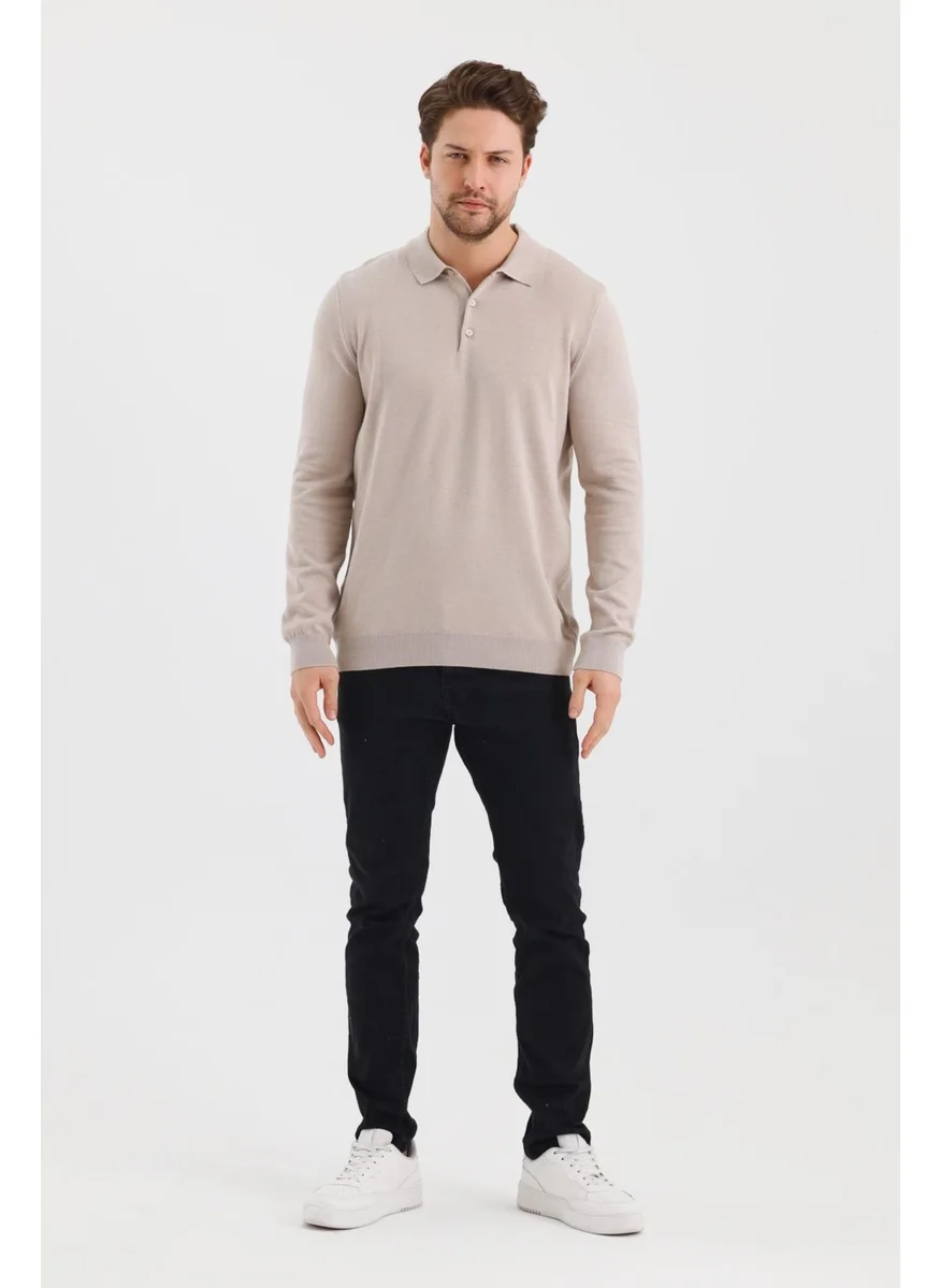 Alexander Gardi Alexandergardi Buttoned Polo Neck Regular Fit Sweater (E24-EZE-36)