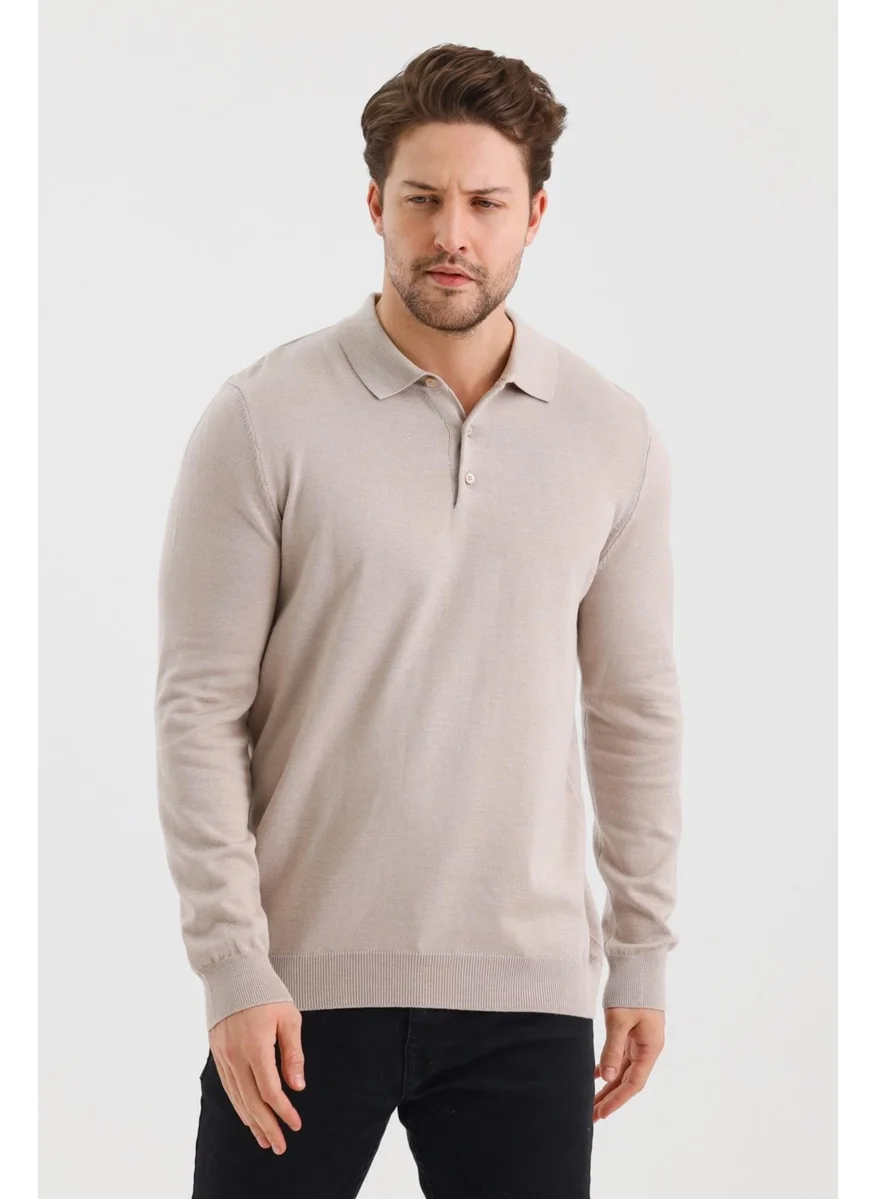 Alexander Gardi Alexandergardi Buttoned Polo Neck Regular Fit Sweater (E24-EZE-36)