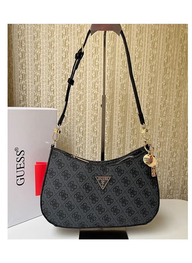 GUESS Global Brand GUESS Europe And The United States Simple Retro Crescent Moon Bag Shoulder Crossbody Bag  - Image 1