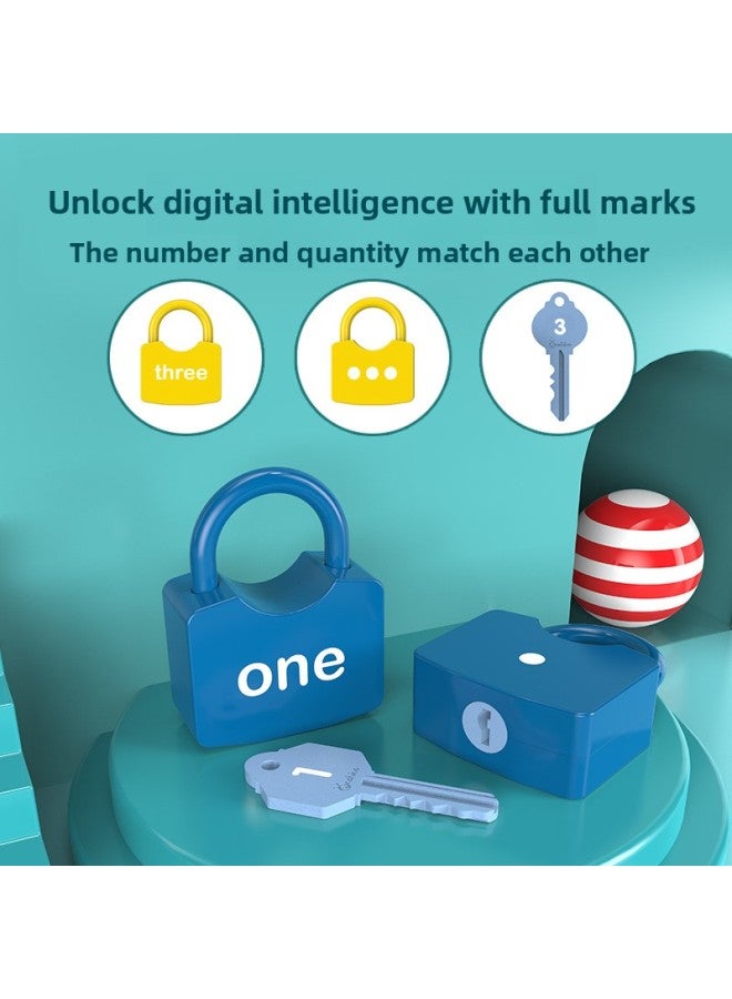 Onshine Montessori Early Childhood Teaching Aware Alphanumeric Key Toy Unlock 3-6 Years Old Puzzle Enlightenment Baby Unlock-Color:10 Pieces To Choose From  - Image 3