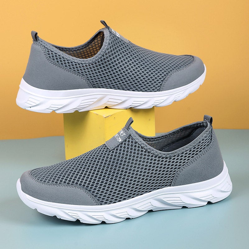 Men'S Shoes Summer Breathable Slip-On Cloth Shoes Driving Light Mesh Walking Sports Mesh Shoes - Image 5