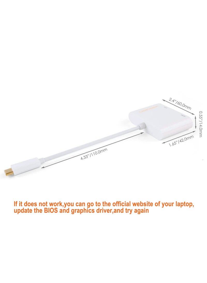 CableCreation USB C to HDMI VGA Adapter, Type C to HDMI 4K VGA 1080P Converter, Compatible with Galaxy S22 Ultra, MacBook Pro, iPad Pro 2020, Chromebook Pixel, XPS 13, Yoga 910, Surface Go  - Image 4