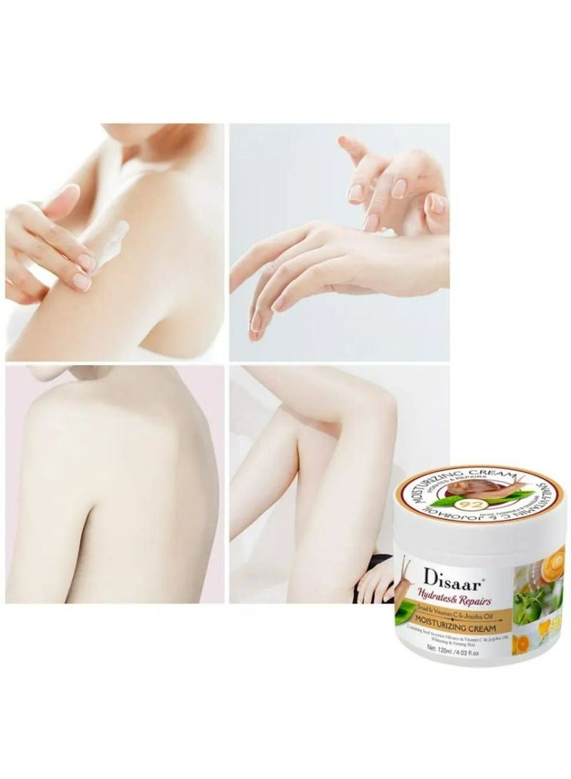 Disaar Snail VITAMIN C JOJOBA OIL white moisturizer cream 120 ML - Image 2