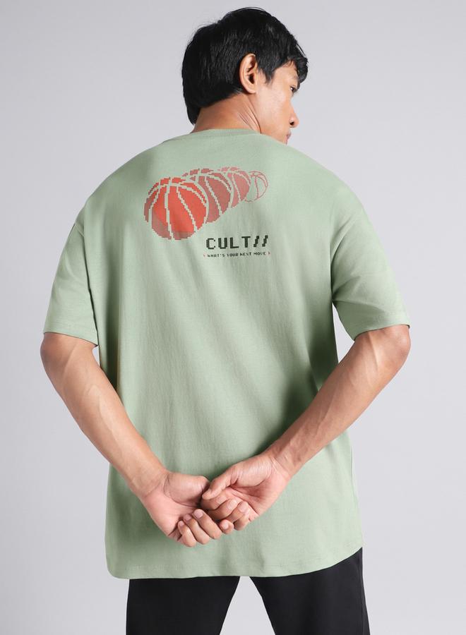 Cult Men Oversized Graphic Print T-Shirt - Image 4