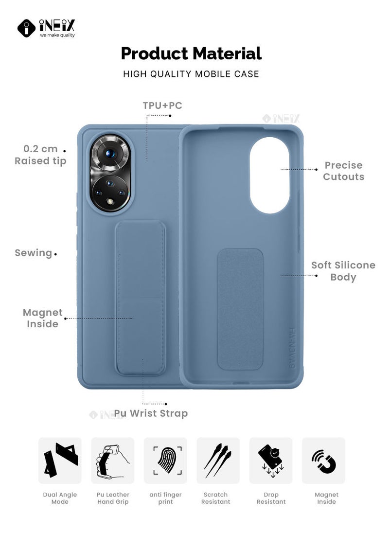 INEIX - 3 in 1 Magnetic Hand Grip Holder Case For Honor 50 5G Sky Blue - Image 1
