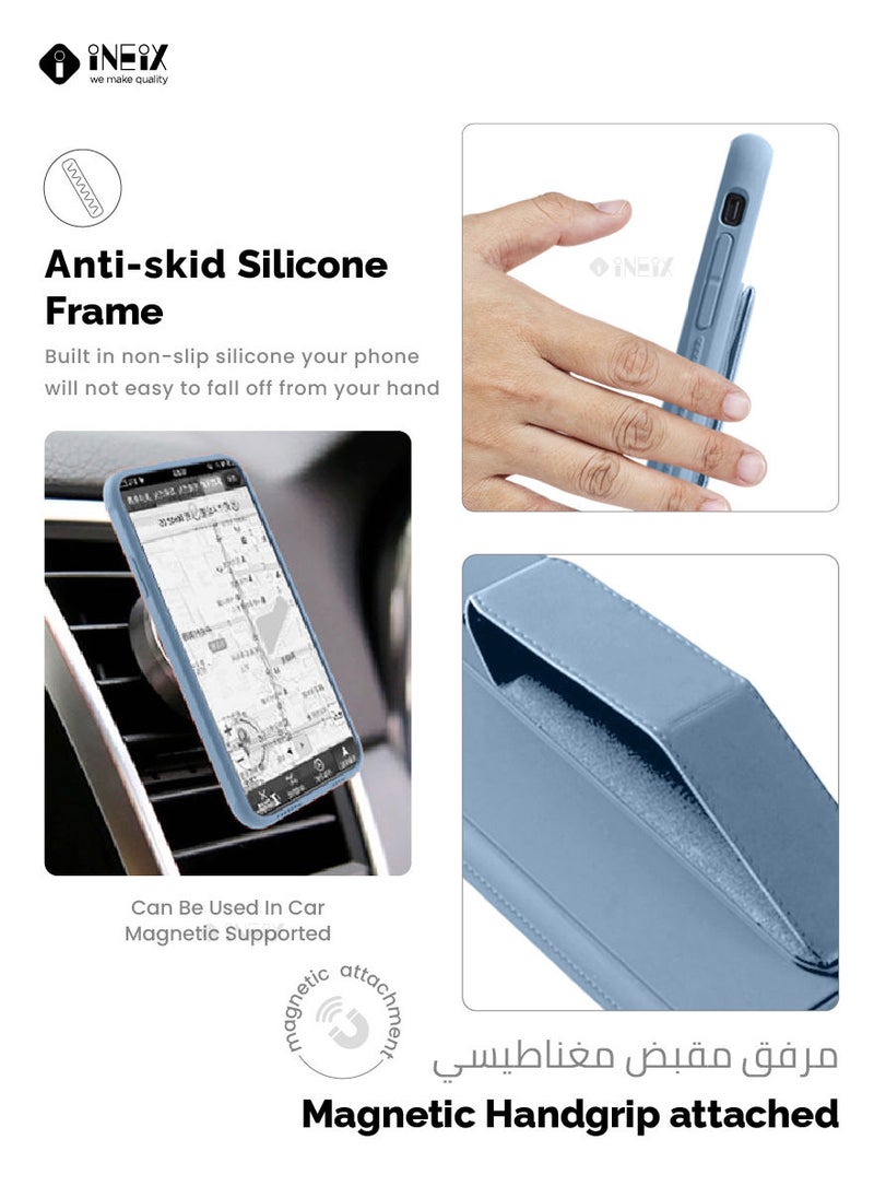 INEIX - 3 in 1 Magnetic Hand Grip Holder Case For Honor 50 5G Sky Blue - Image 1