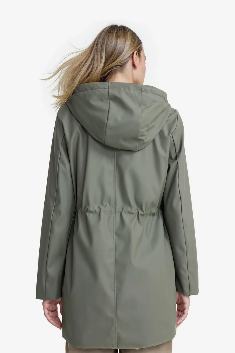 Defacto  Regular Fit Faux Leather Raincoat for Men | Best Price UAE