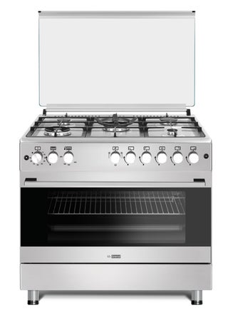 90x60cm Gas Cooker with 2 Big Eyes, 5 Burners, 2 Fans, Cast Iron Pan Support and 3 Glass Oven Door, - pzsku/Z1DF45F1715C85CCBD4CEZ/45/_/1723879549/93ed238b-7c1f-40bf-b9bb-8c7d6e97a194