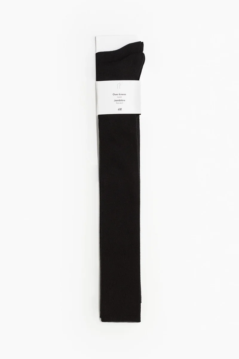 H&M 2-Pack Over-The-Knee Socks