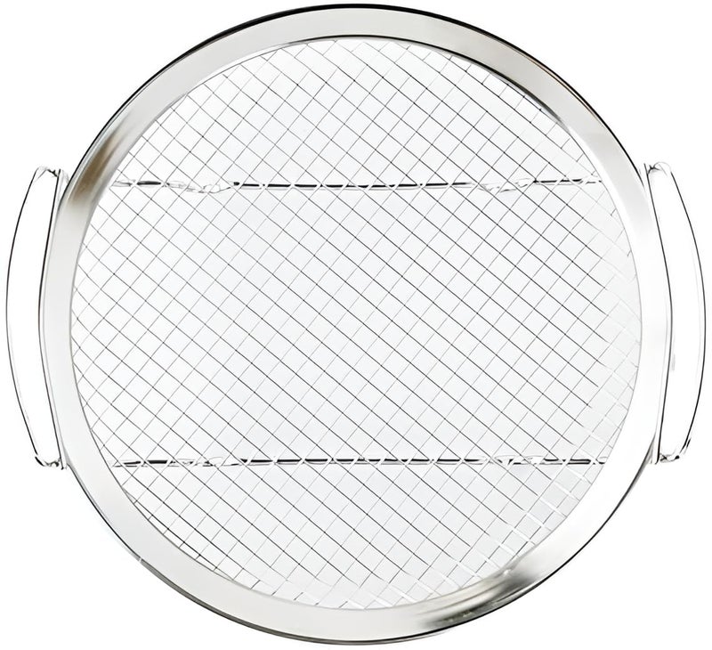 SHREESAMP Deep Fryer Oil Strainer Mesh Drain Plate Stainless Steel BBQ Plate Multipurpose Sieve Rack Fry Chip Food Fryer Filter Basket Frying Mesh Sieve Potato Chips Strainer Snack Basket - Image 1