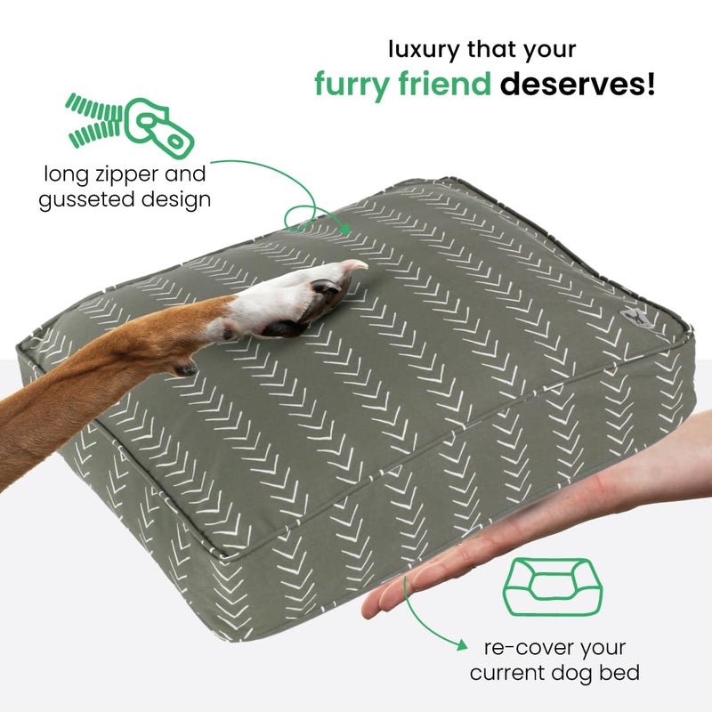 Molly Mutt Medium to Large Dog Bed Cover- Forever Young Print - Measures 27â€X36â€X5â€™â€™ - 100% Cotton - Durable - Breathable - Sustainable - Machine Washable Dog Bed Cover (Dd82b) - Image 5