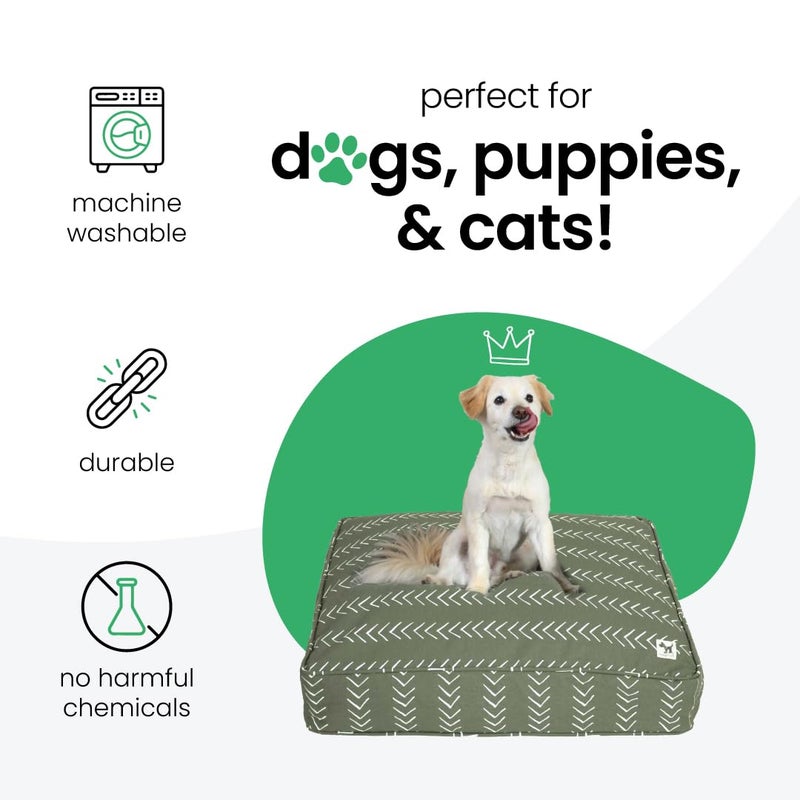 Molly Mutt Medium to Large Dog Bed Cover- Forever Young Print - Measures 27â€X36â€X5â€™â€™ - 100% Cotton - Durable - Breathable - Sustainable - Machine Washable Dog Bed Cover (Dd82b) - Image 3