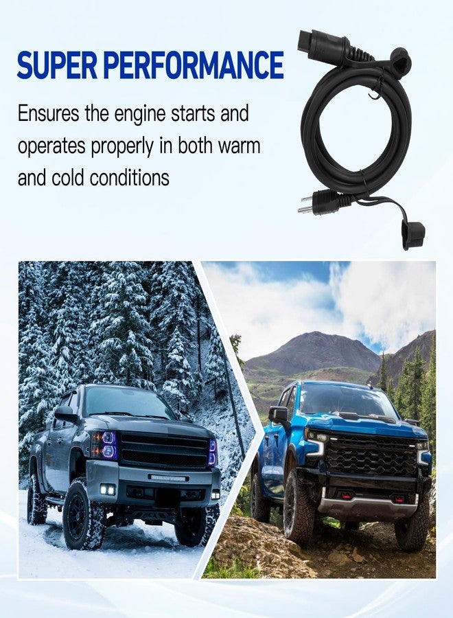 Kozlira 84564686 Engine Block Coolant Heater Cable Cord Compatible with Chevy Silverado 1500/LD/LTD 2019-2023, Silverado 2500/3500 HD Duramax Trucks 2020-2024 - Image 4