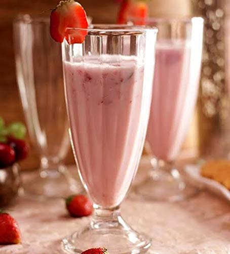 CYNFLEES Glassware falooda Glass Mug for Water Juice Ice Cream Wine Milkshake Faluda Smoothie and Cocktails 350ml Set of 6 - Image 1
