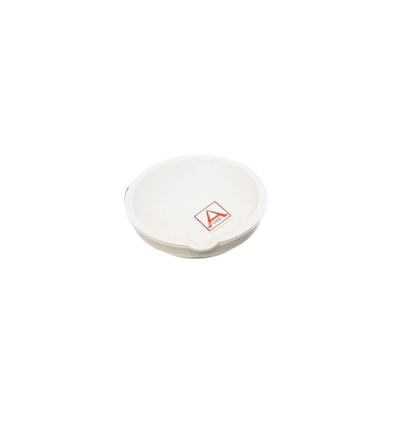 Aone 70mm White Ceramic Melting Crucible Dish Cup for High Temperature Refining, Casting, Melting of Platinum, Gold, Silver, Copper & Scrap Jewellery for Jewellery Making & Repair, Model Making, etc - Image 1
