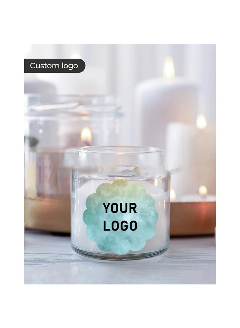 ملصق حراري متعدد الأغراض بألوان متدرجة، ورق ملصقات ذاتي اللصق، علامات اسم للمكتب، رمز شريطي، شعار DIY، مربع، 500 قطعة - Image 4