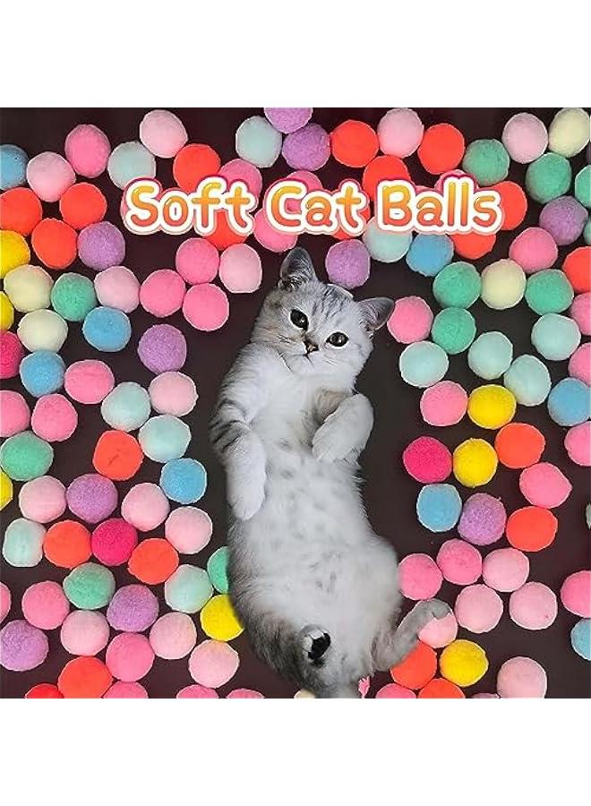 RYNX 1 Cat Ball Launcher with 50  Cat Toy Balls Launch Ball Toy Colorful and Soft Interactive Cat Toys Balls for Indoor Cats Kitten Toys Plush Ball Shoot Gun for Kitty - Image 5