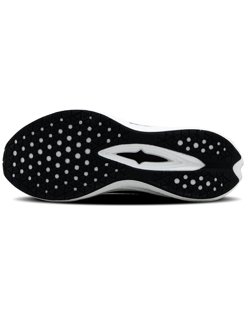 HUNDRED Hundred Sprintpace  Multipurpose Shoes | Running, Walking, Training, Gym & Jogging | Active Grip | HexaFoam Technology |Carbon Fibre Support Plate (Black/Blue/Purple - EUR 45)  - Image 2