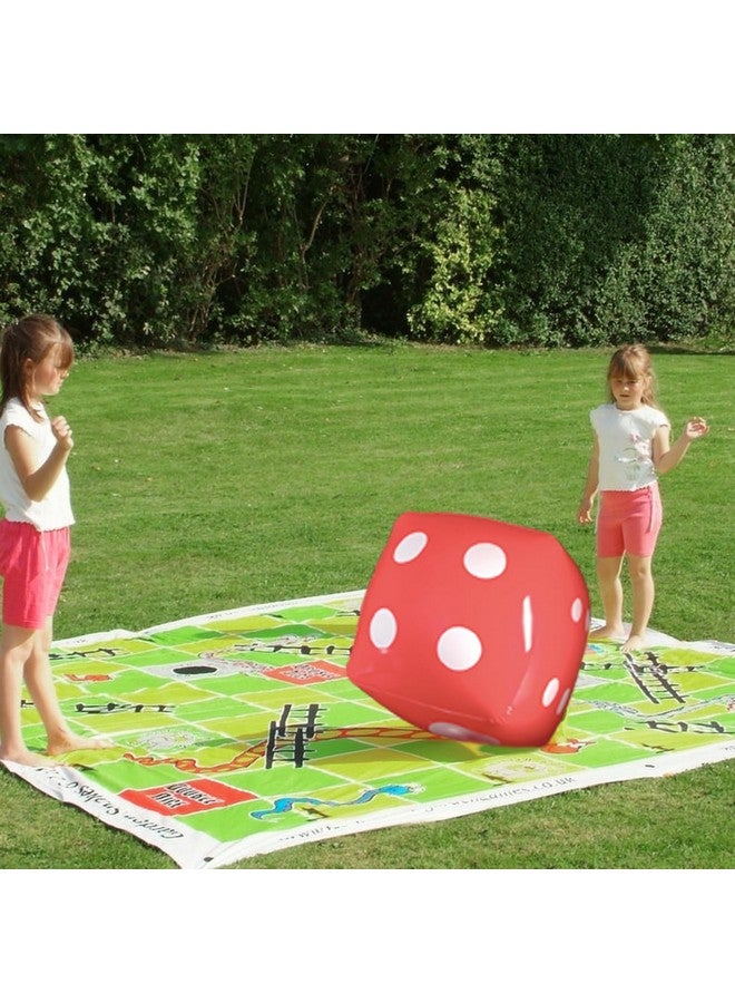 نوفيلتي بليس نرد قابل للنفخ من نوفيلتي بليس، مقاس 16 بوصة (عبوة من قطعتين) - نرد عملاق أحمر وأزرق لألعاب الطاولة الداخلية والخارجية، واللودو، وحفلات المسابح - ديكورات حفلات ممتعة ومتعددة الاستخدامات وإكسسوارات ألعاب - Image 2