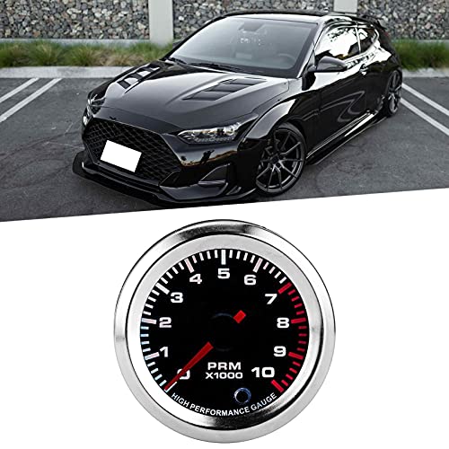 Ymiko Tachometer 0-10000 RPM Gauge Meter 52mm/2in Universal 7 Colors for 4/6/8 Cylinder Car SUV Vehicle - Image 2