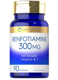CARLYLE Benfotiamine 300mg, 90 Capsules 