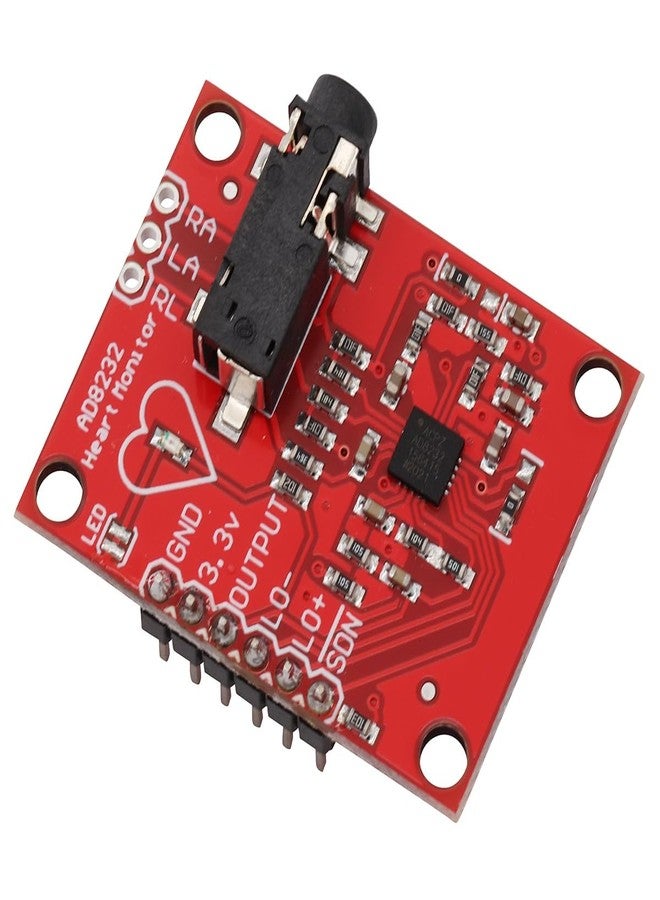 QBM AD8232 ECG Measurement Kit with Heart Rate Monitor Module, Medical Biometric Sensor Board, Electrode Pads, Connection Cable - Image 2