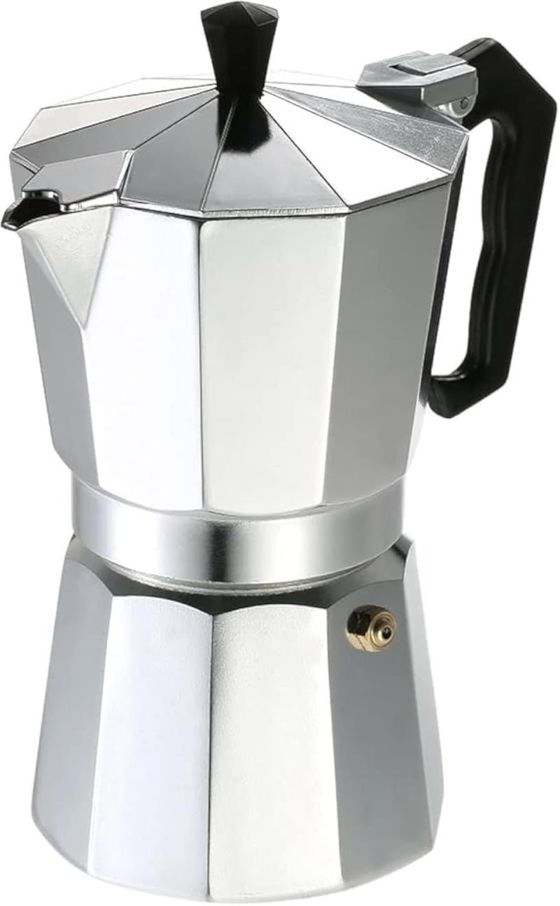 Moka Pot Coffee Maker, Aluminum Stove Top Espresso Coffee Maker, for Preparing Italian Style Coffee (6 Cups)