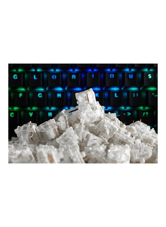 Glorious Gateron Clear Mechanical Keyboard Switches (120 Pack) - Ultra-Light Linear for Rapid Typing & Gaming - 35g Actuation Force - Image 3