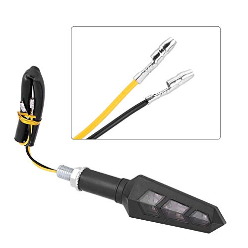 Ramanta® 2X 12V DC Amber LED Flexible Non Breakable Motorcycle Bike Turn Signal Indicators Light Turning Lamps Set for Bajaj Dominar 400, Pack of 1 Pair, Install by Professional - Image 5