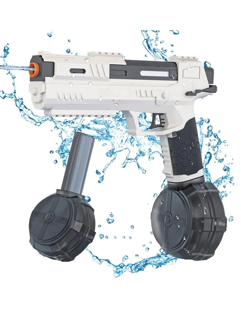 General Electric Water Gun Toy Desert Eagle Automatic Electric Water Gun Pistol with 500 Ammos Electric Squirt Gun with Simulated Recoil Water Toy for Beach Pool Summer Swimming Outdoor White  - Image 1
