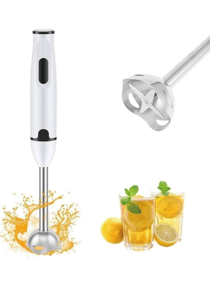 دينكس خلاط يدوي كهربائي من دينكس DX2023 بقوة 400 واط، مزود بشفرات من الفولاذ المقاوم للصدأ، تحكم بسرعتين، عمود قابل للفصل، مقبض مريح، خلاط محمول لتحضير الحساء والعصائر والصلصات وأطعمة الأطفال. - Image 1