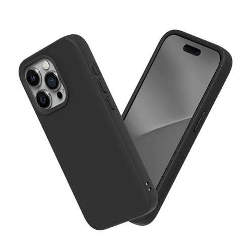RhinoShield Case Compatible with [iPhone 15 Pro Max] | SolidSuit - Shock Absorbent Slim Design Protective Cover with Premium Matte Finish 3.5M / 11ft Drop Protection - Classic Black - Image 1