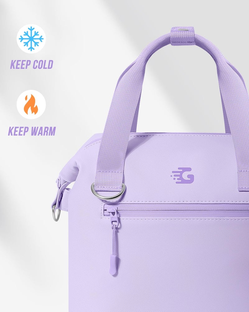 GLORIEROO Pastel Lunch Box Women | Insulated Waterproof Leakproof Lunch Bag Cooler | Adjustable Strap | BPA-Free - Image 4