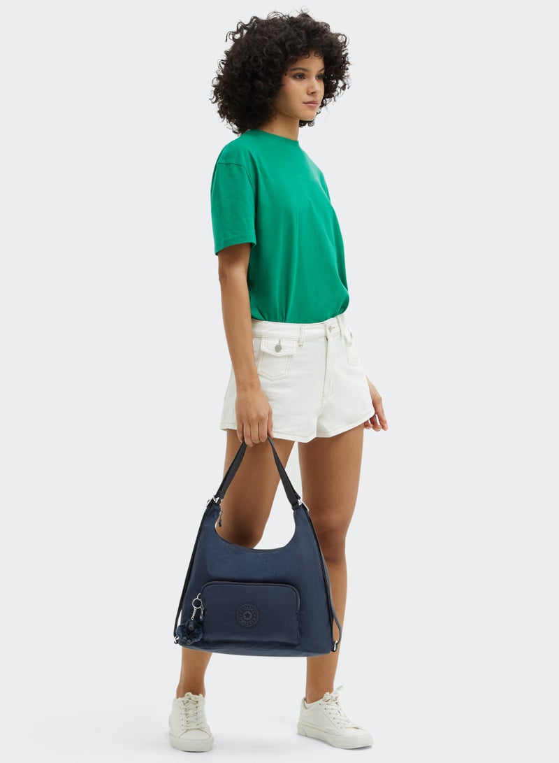 kipling Yenna Medium Shoulder Bag convertible to Backpack Blue Bleu - Image 4