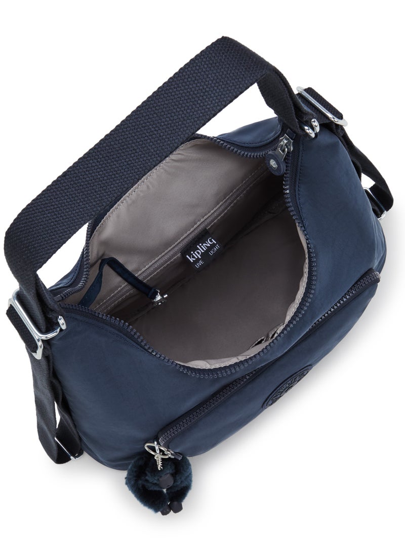 kipling Yenna Medium Shoulder Bag convertible to Backpack Blue Bleu - Image 5