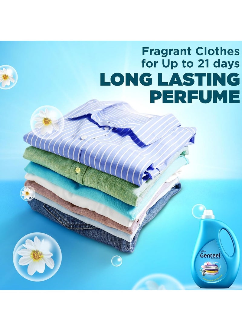 Genteele Matic Liquid Detergent 1kg Bottle and 1kg Refill Pouch For Top Load Washing No Soda Formula with Fabric Conditioner  - Image 4