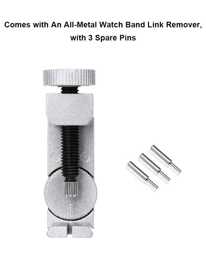 Sanda Wristwatch Strap Adjusting Repair Tool With 3 Replaceable Pins，Durable Metal Watch Link Remover kit .For removing strap links and adjusting watch size - Image 2