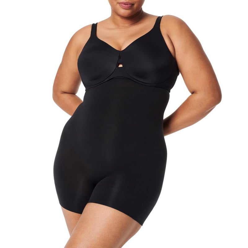 SPANX Seamless Higher Power Shorty - For All Hemline Lengths - Core Control Shapewear - Seamless Underwear - Very Black - Medium - Image 1
