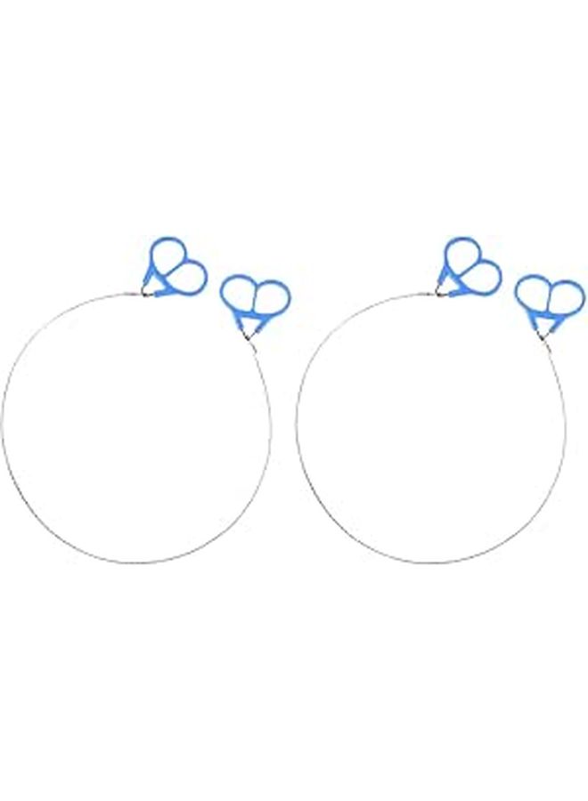 2 Pack Portable Stainless Steel Wire Saw for Camping Hiking Tree Cutting Emergency - Image 1