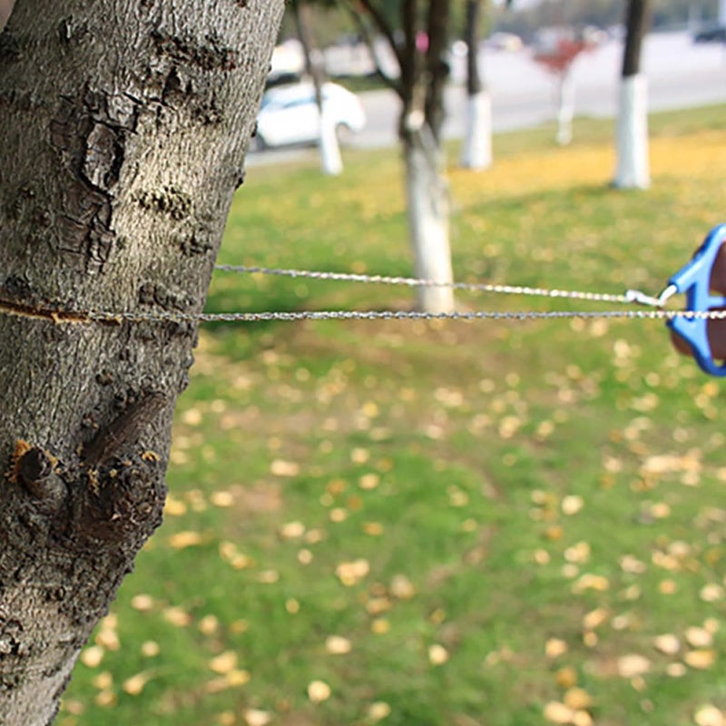 2 Pack Portable Stainless Steel Wire Saw for Camping Hiking Tree Cutting Emergency - Image 5