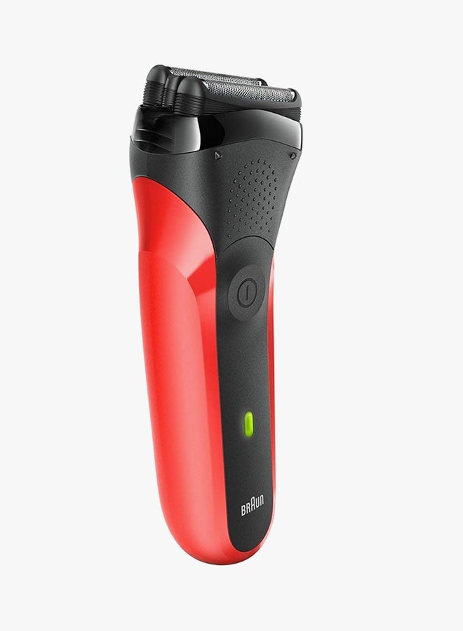BRAUN Series 3 Rechargeable Electric Shaver Red/Black/Grey - Image 2
