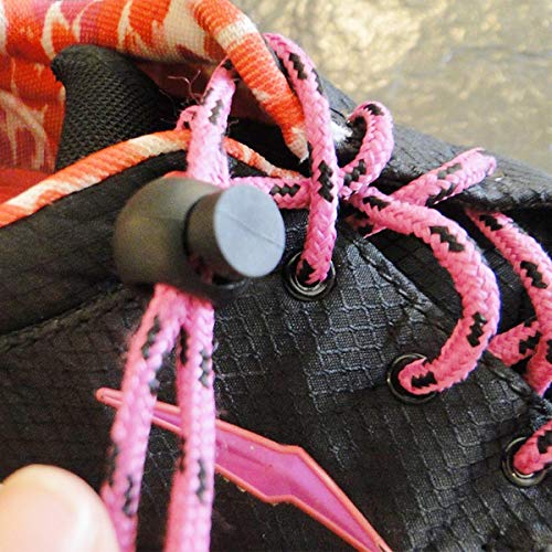 TTSAM 25 PCS Adjustable Ball Cord Lock Round Toggle Stopper Cord Stop Rope Toggle Spring Cord Clips, for Paracord, Drawstrings, Camping, Hiking, Shoelace Replacement, Sports, Backpack, Black - Image 4