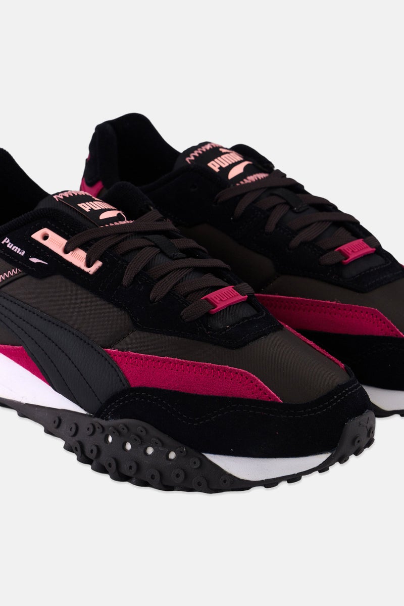 PUMA Men Blktop Rider Lace Up Outdoor Shoes, Black  - Image 3